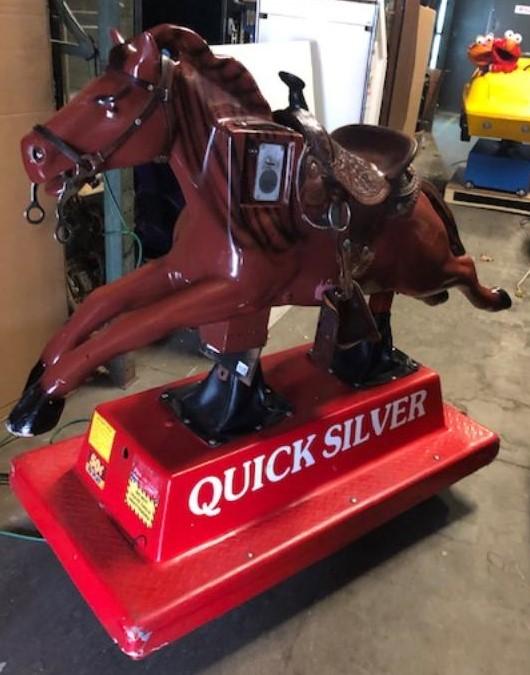 QUICK SILVER HORSE KIDDIE RIDE for sale Coin Operated or can be